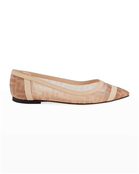 Fendi FF Mesh Skimmer Flats 